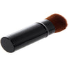 Portable Plastic Black Flat Shape Handle Retractable Powder Brush