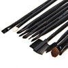 15PCS Cosmetic Brushes Professional Make-up Tool with Black Leather Bag