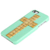 Cross Rivets Studs with Metal Skin Design Plastic Hard Back Cover Case for iPhone 5 (Green)