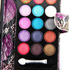 Delicate Elegant Purse Cosmetic Set Eye Shadows Blushers and Foundation with Snake Texture Pattern