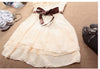 Delicate One Shoulder Chiffon Dress Ribbon
