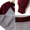 American Style Hoodies Sweater Cotton RED Sleeves