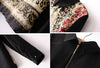 Elegant Polo Neck Colorful Totem Pattern Chiffon Women's Blouse