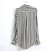 Stylish Style V-Neck Long Sleeves Stripe Print Women's Spring Shirt