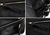 Casual PU Leather Vintage Design Women's Tote BLACK