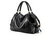 Casual PU Leather Vintage Design Women's Tote BLACK