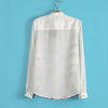 Fashionable Stand Neck Long Sleeves Zebra And Heart Print Cotton Blend Women's Spring Shirt WHITE