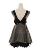 Noble Sequin Bow Embellished Backless Sleeveless Women's Party Dress
