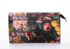 Causal PU Leather and Floral Print Design Women's Clutch Bag