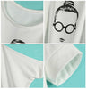 Casual Style Scoop Neck Bat-Wing Sleeves Special Print Cotton Blend Women's T-Shirt