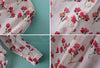 Ladylike Floral Print Chiffon Women's Long Sleeve Button Down Shirt