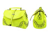 Studs Bag Hand Rivets Design Solid Color Shoulder Bag For Women YELLOW