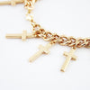Retro Style Cross Pendant Embellished Women's Alloy Bracelet