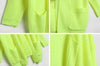 Small Braids Acrylic Cardigan Sweater GREEN