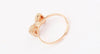 Simple Chic Style Rhinestone and Bead Design Women's Bowknot Ring