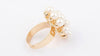 Gorgeous Rhinestoned Faux Pearl Flower Shape Women's Ring