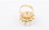 Gorgeous Rhinestoned Faux Pearl Flower Shape Women's Ring