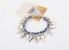 Vintage Women's Taper Shaped Pendant Ribbon Chain Bracelet BLUE