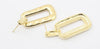 Pair of Chic Style Embellished Rectangle Pendant Stud Earrings For Women