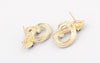 Pair Of Vintage Chic Style Rhinestoned Women's Alloy Snake Shape Earrings