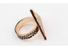 Fashion Vintage Stripe Embellished Women's Triangle Alloy Finger Ring