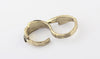Retro Style Embellished Leaf Shape Two Finger Ring For Women