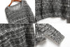 Dark Gray Sweater Polyester Hollowed DARK GRAY
