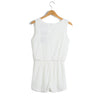 Sweet Style Scoop Neck Hook Flower Hollow Out Sleeveless Lace Women's Jumpsuits
