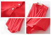 Sleeveless Shirt Blouse Casual RED
