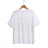 Plus Size Round Neck Graffiti Letter Print Women's Summer T-Shirt