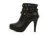 Stylish Rivets and Stiletto Design Women's Short Boots