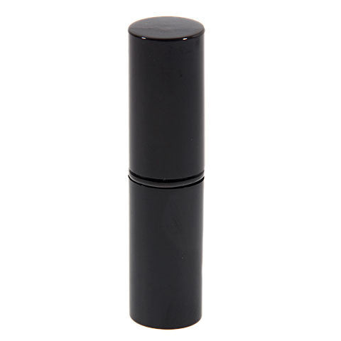 Portable Plastic Black Flat Shape Handle Retractable Powder Brush