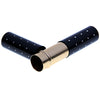 Portable Plastic Red Handle Retractable Powder Brush - Black