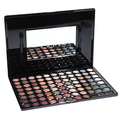 88P02 Multifunction Rectangle Box Makeup 88 Colors Eye Shadows Palette with Mirror and Two Applicators Inside
