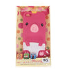 Popular Pig Shape Soft Silicone Case Cover for iPhone 5 - Red