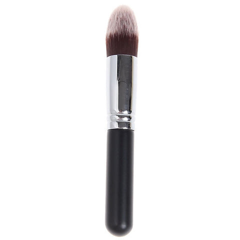 Soft Copper Tube Brush Make-up Cosmetic Tools for Women - Black and Silver