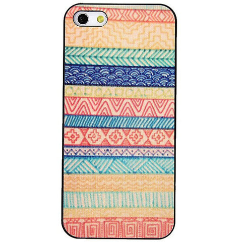 Fashion Unique Plastic Case Protective Cover with Relievo Flower Pattern for iPhone 5