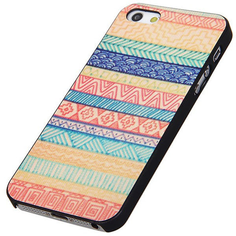 Fashion Unique Plastic Case Protective Cover with Relievo Flower Pattern for iPhone 5