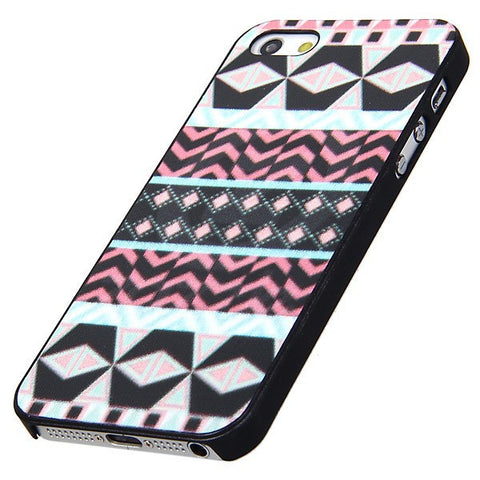 Fashion Unique Plastic Case Protective Cover with Relievo Diamond Pattern for iPhone 5 (Cyan)