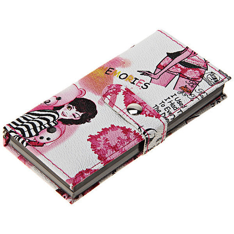Fashion Cosmetic Set Dual-use 33 Colors Eyeshadow with Lady Pattern Leather Purse