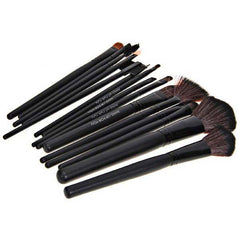 15PCS Cosmetic Brushes Professional Make-up Tool with Black Leather Bag