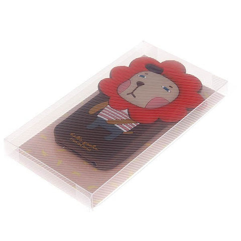 Cute Hello Geeks Series 3D Lazy Lion Rao Design Silicone Flexible Back Case Cover for iPhone 5