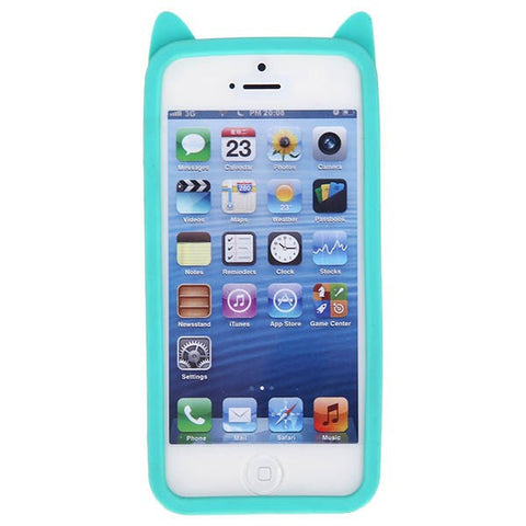 Cute Hello Geeks Series 3D Sleepy Owl Bella Design Silicone Flexible Back Case Cover for iPhone 5