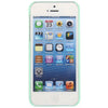 Cross Rivets Studs with Metal Skin Design Plastic Hard Back Cover Case for iPhone 5 (Green)