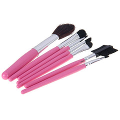 Best 7PCS Soft Make-up Brushes Set with Elegant Black Bag for Wemen PINK