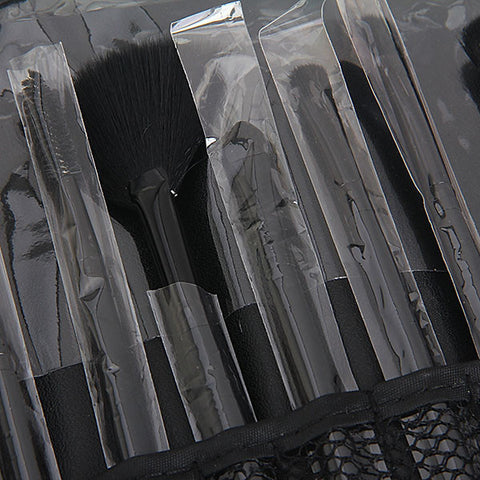 High Quality 12PCS Brushes Professional Cosmetic Tool with Black Leather Bag