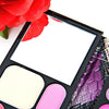 Delicate Elegant Purse Cosmetic Set Eye Shadows Blushers and Foundation with Snake Texture Pattern