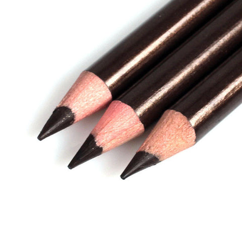 Magic Hua Rou Elongation Waterproof Lipliner and Eyeliner with Knife Pencil Kit - Brown