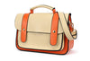 Cute Women's Bag PU Color Block and Covered Small ORANGE