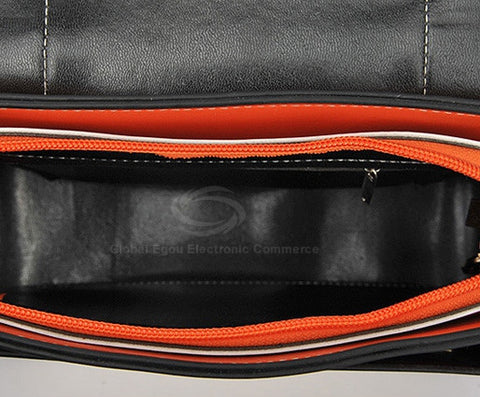 Cute Women's Bag PU Color Block and Covered Small ORANGE